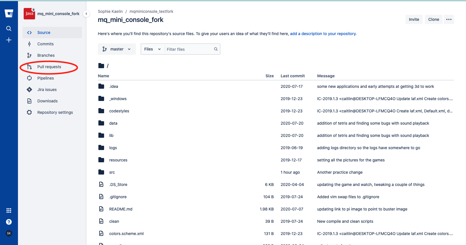 Bitbucket screenshot 1