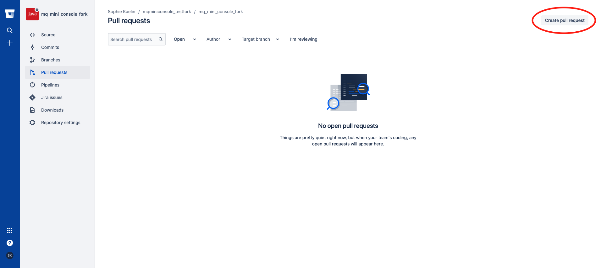 Bitbucket screenshot 2